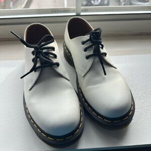 Doc Dr. Martens 1461 White Leather Oxford Unisex Shoes Men 6 Women 7
